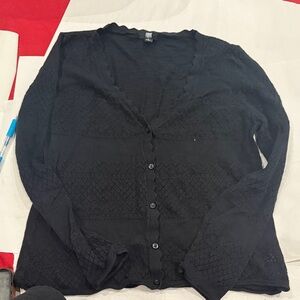 Frye Black Women's Cardigan Sweater